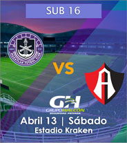 Mazatlán vs Atlas Sub 16 